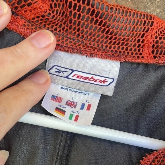 Reebok Black Half Zip Hooded Windbreaker - Picture 6 of 11